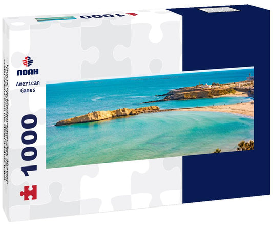 Noah Jigsaw Puzzle View of the Mediterranean Sea. Monastir. Tunisia. Panoramic view of the city and coast opens from the Ribat lookout tower panorama 1000 pieces