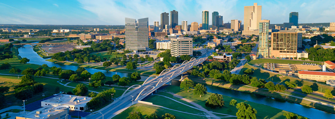 Noah Jigsaw Puzzle Aerial view of Fort Worth, Texas panorama 1000 pieces