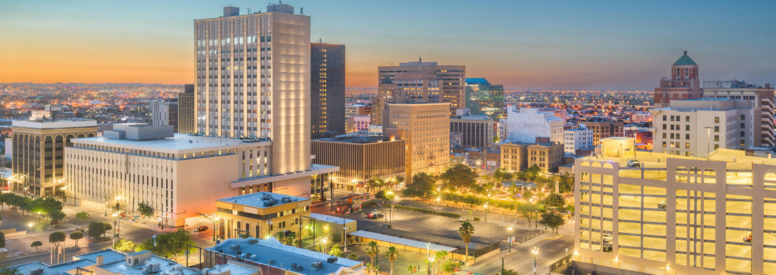 Noah Jigsaw Puzzle El Paso, Texas, USA downtown city skyline at twilight panorama 1000 pieces