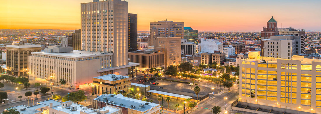 Noah Jigsaw Puzzle El Paso, Texas, USA downtown city skyline at twilight panorama 1000 pieces