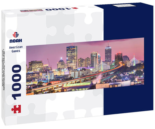 Noah Jigsaw Puzzle Boston, Massachusetts, USA skyline with bridges and highways at dusk panorama 1000 pieces