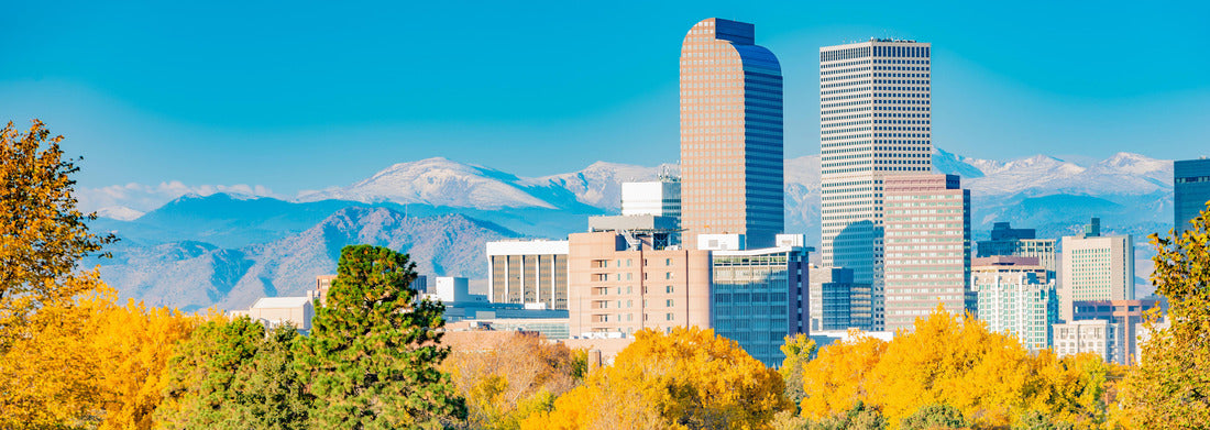 Noah Jigsaw Puzzle Scenic of Denver Colorado skyline. City Park and Rocky Mountains. Located in Denver, Colorado, USA panorama 1000 pieces