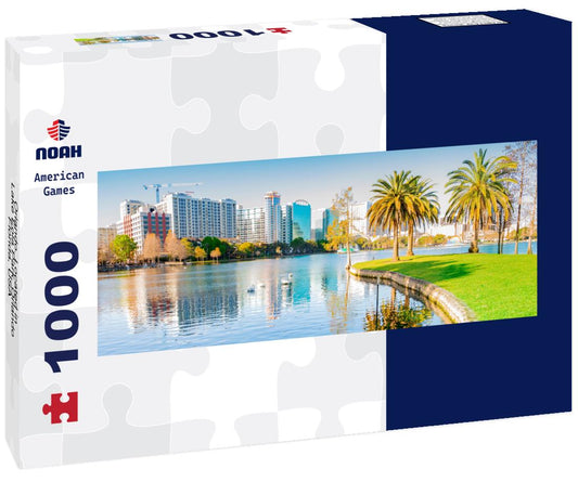 Noah Jigsaw Puzzle Orlando. Located in Lake Eola Park, Orlando, Florida, USA panorama 1000 pieces
