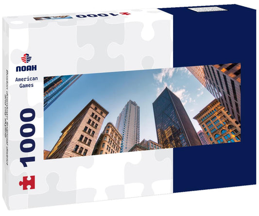Noah Jigsaw Puzzle Boston downtown financial district and city skyline panorama 1000 pieces