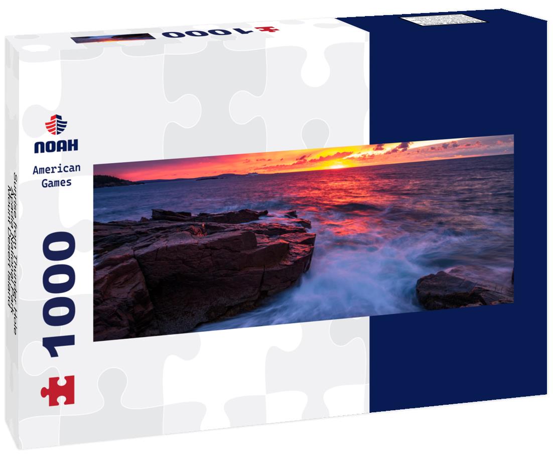 Noah Jigsaw Puzzle Sunrise from Thunder Hole, Acadia National Park, Mount Desert Island, Maine panorama 1000 pieces