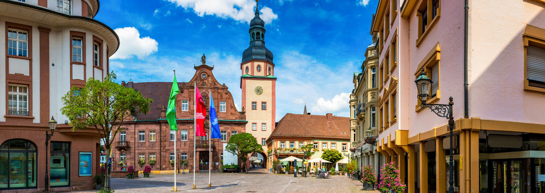Noah Jigsaw Puzzle Market square with town hall and town hall tower, Ettlingen, Germany, Black Forest, Baden-Wuerttemberg panorama 1000 pieces