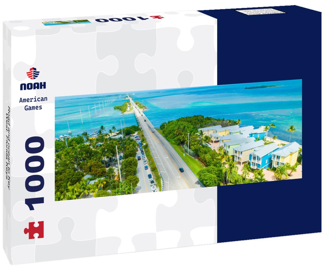 Noah Jigsaw Puzzle Road and ocean to Key West. Florida Keys panorama 1000 pieces
