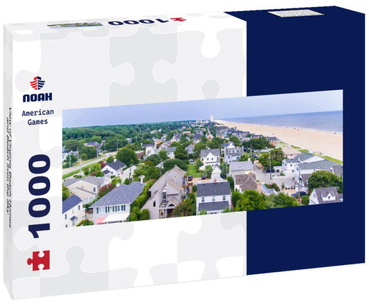 Noah Jigsaw Puzzle View of Virginia Beach Homes and Beach from the Sky panorama 1000 pieces