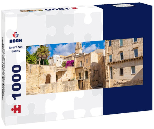 Noah Jigsaw Puzzle Italy, Puglia, Lecce, Lecce. Bell tower, Duomo dell'Assunta, cathedral, seen from a Roman theater panorama 1000 pieces
