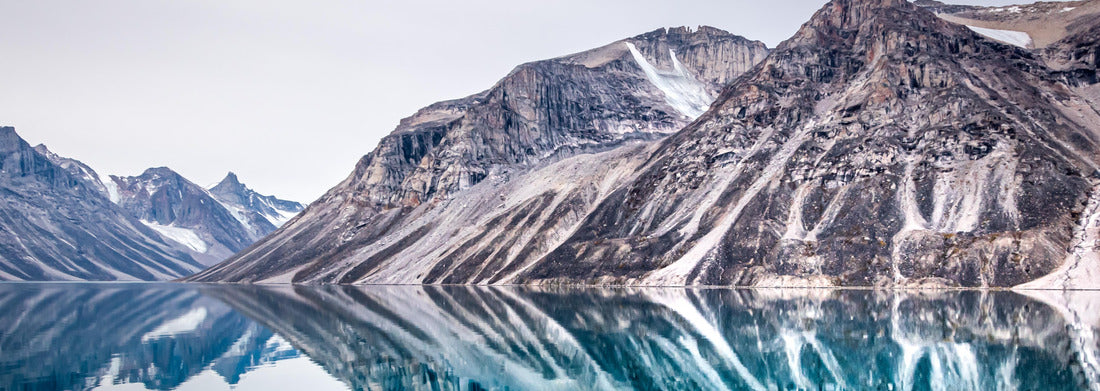 Noah Jigsaw Puzzle Arctic landscape, Mirror mountains reflection in calm water, Eglinton Fjord, Nunavut, Baffin Bay, Canada panorama 1000 pieces