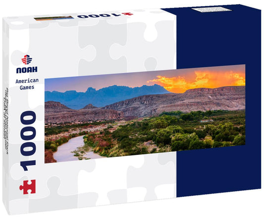 Noah Jigsaw Puzzle Big Bend National Park, near Mexican border, USA at sunset panorama 1000 pieces