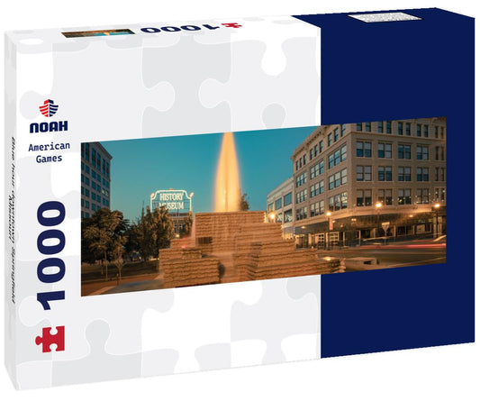 Noah Jigsaw Puzzle Blue hour downtown Springfield, Missouri panorama 1000 pieces