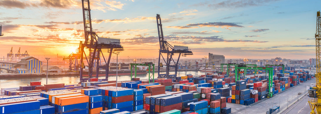 Noah Jigsaw Puzzle Casablanca, Morocco industrial shipping port at dawn panorama 1000 pieces