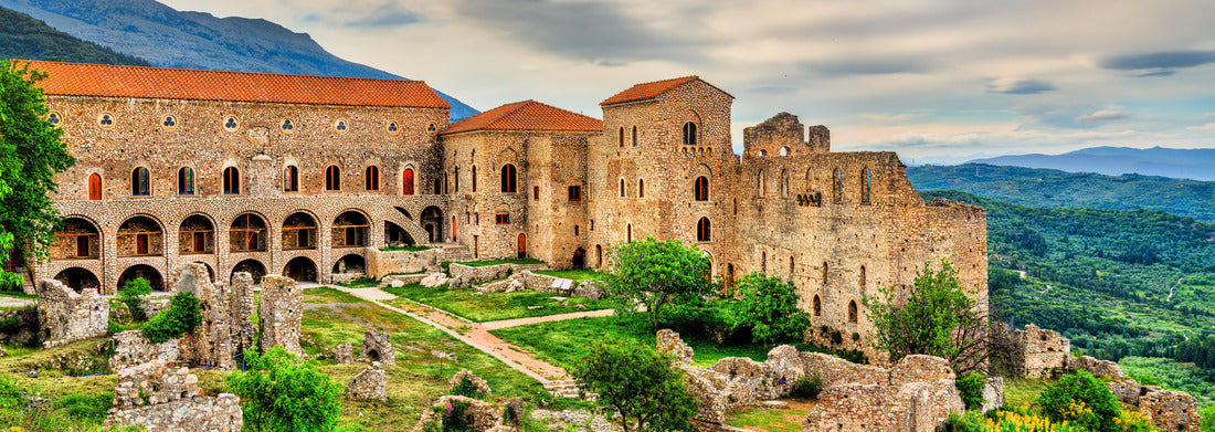 Noah Jigsaw Puzzle The Despot's Palace at Mystras, UNESCO world heritage in Greece panorama 1000 pieces
