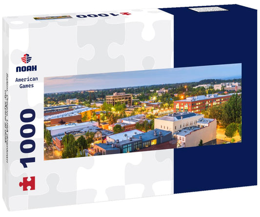 Noah Jigsaw Puzzle Salem, Oregon, USA downtown city skyline at dusk panorama 1000 pieces
