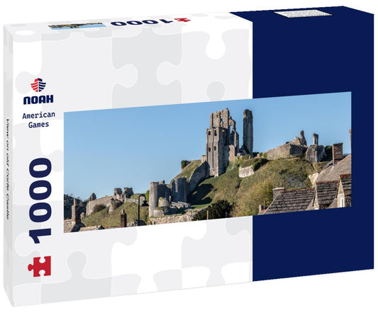 old Corfe Castle 1000pc Panoramic Puzzle