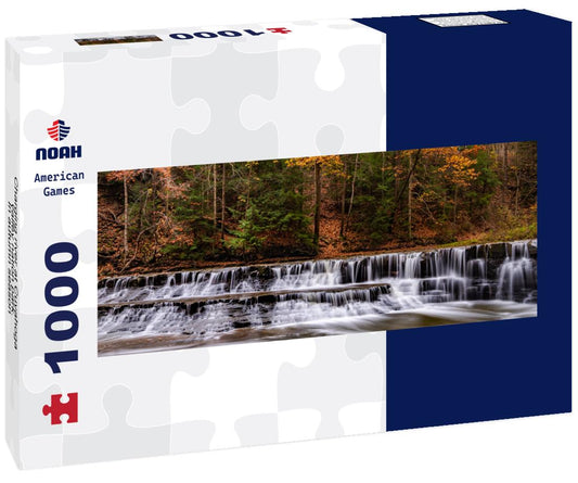 Noah Jigsaw Puzzle Charging river at Cuyahoga valley nation park. In autumn season panorama 1000 pieces