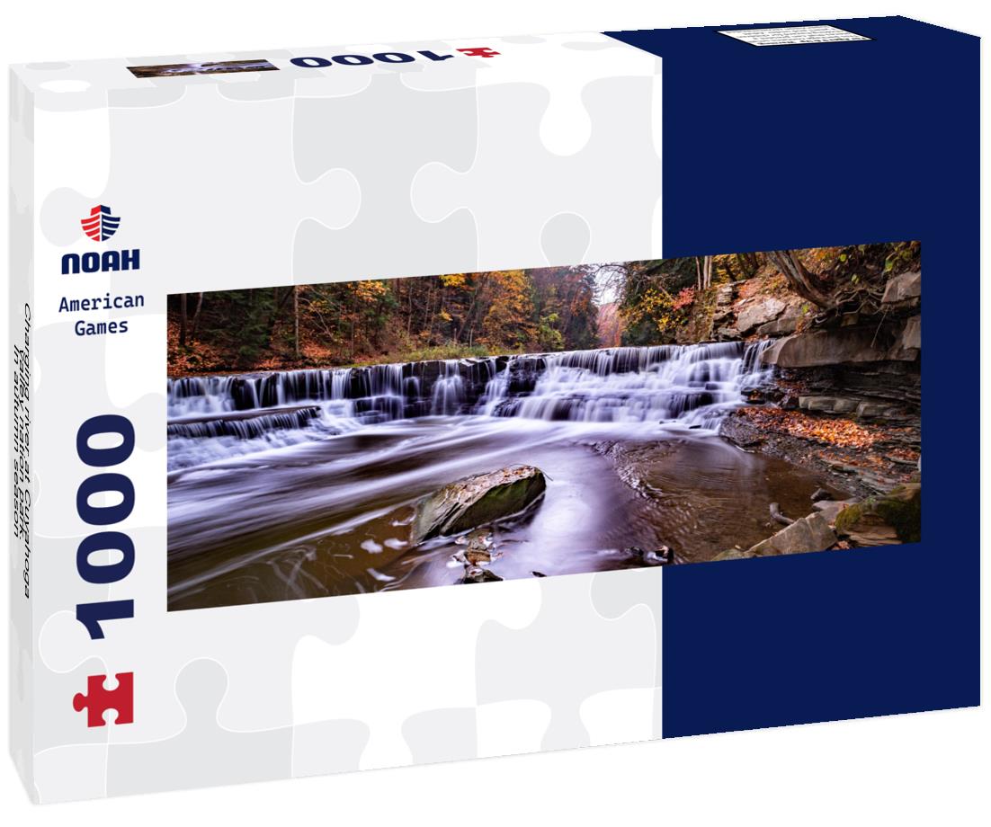 Noah Jigsaw Puzzle Charging river at Cuyahoga valley nation park. In autumn season panorama 1000 pieces