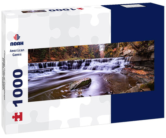 Noah Jigsaw Puzzle Charging river at Cuyahoga valley nation park. In autumn season panorama 1000 pieces