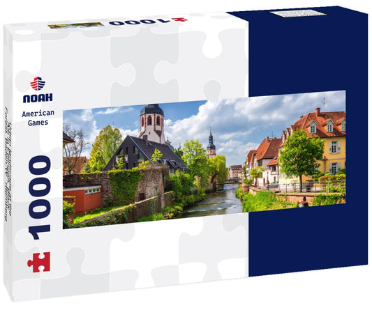 Noah Jigsaw Puzzle Urban landscape at the Alb in Ettlingen, Black Forest, Baden-Württemberg, Germany, Europe panorama 1000 pieces