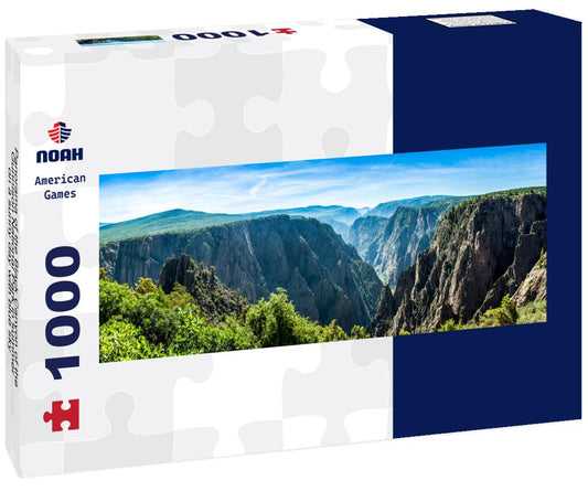 Noah Jigsaw Puzzle Panorama of the Black Canyon of the Gunnison National Park in summer on a sunny day with blue sky panorama 1000 pieces