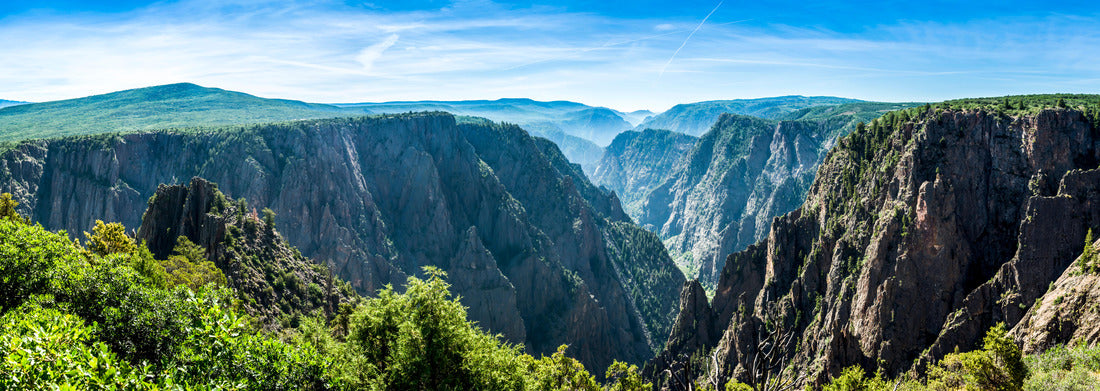 Noah Jigsaw Puzzle Panorama of the Black Canyon of the Gunnison National Park in summer on a sunny day with blue sky panorama 1000 pieces