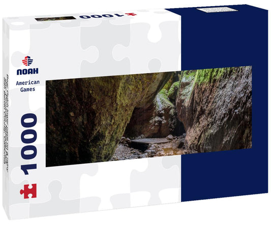 Noah Jigsaw Puzzle Bear Gulch lower cave on a rainy day. Pinnacles National Park, San Benito County, California, USA panorama 1000 pieces