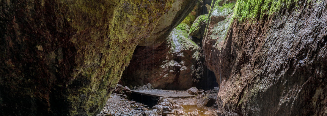 Noah Jigsaw Puzzle Bear Gulch lower cave on a rainy day. Pinnacles National Park, San Benito County, California, USA panorama 1000 pieces