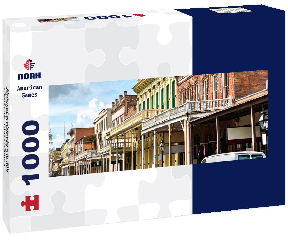Noah Jigsaw Puzzle Colonial architecture in Old Sacramento Historic District -California, United States panorama 1000 pieces