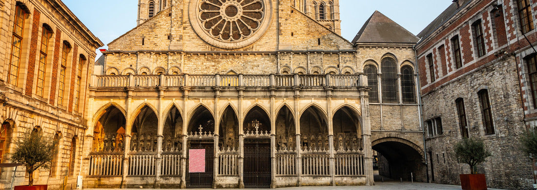 Noah Jigsaw Puzzle Notre-Dame de Tournai facade view with towers , Cathedral of Our Lady, Tournai, Walloon municipality, Belgium panorama 1000 pieces
