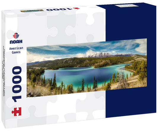 Noah Jigsaw Puzzle Panorama of Emerald Lake, located in the Yukon Territory of Canada panorama 1000 pieces
