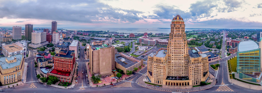 Noah Jigsaw Puzzle Buffalo New York downtown urban city view panorama 1000 pieces