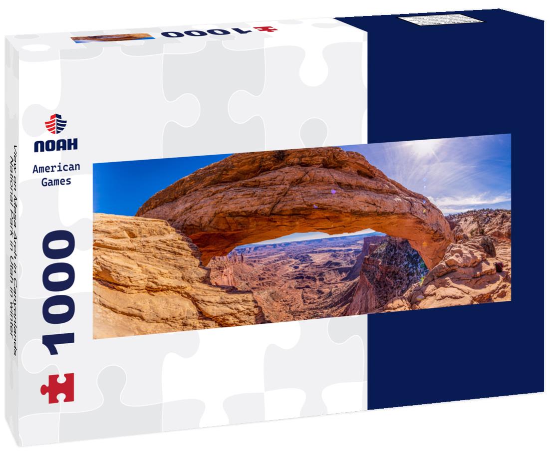 Noah Jigsaw Puzzle View on Mesa Arch in Canyonlands National Park in Utah in winter panorama 1000 pieces