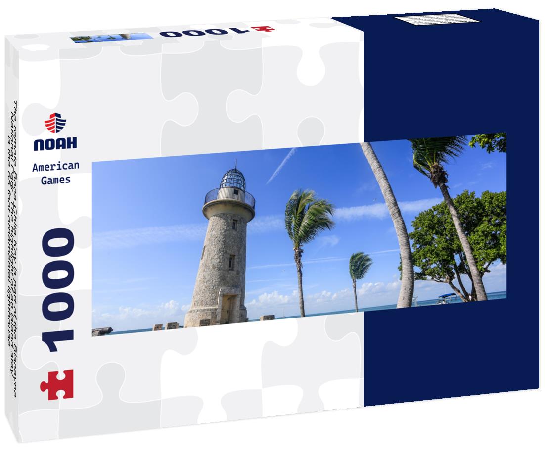 Noah Jigsaw Puzzle The remote Boca Chita Key is part of the Biscayne National Park. The highlight of an island stay is the 65 foot ornamental lighthouse panorama 1000 pieces