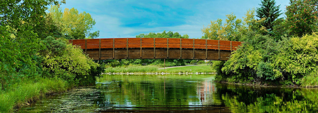 Noah Jigsaw Puzzle A bridge in Red Deer, Alberta panorama 1000 pieces