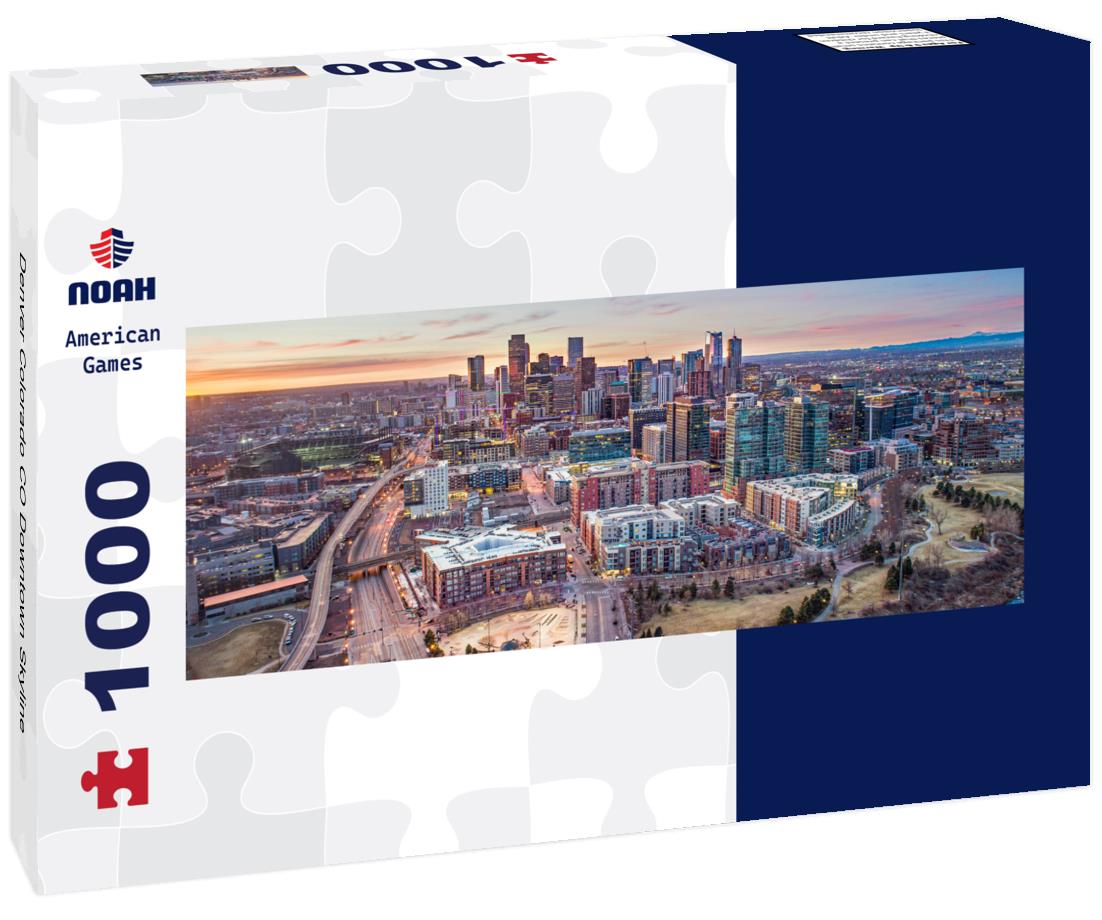 Noah Jigsaw Puzzle Denver Colorado CO Downtown Skyline panorama 1000 pieces