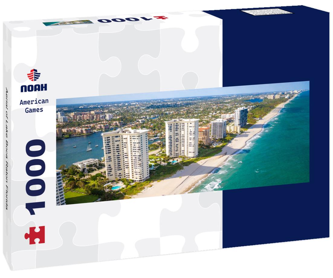 Noah Jigsaw Puzzle Aerial of Lake Boca Raton Florida panorama 1000 pieces
