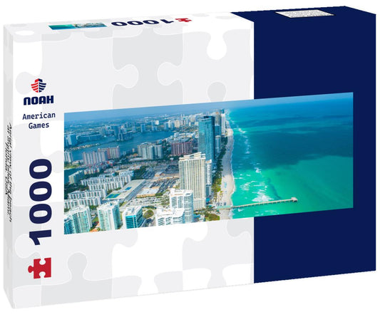 Noah Jigsaw Puzzle Aerial view of the beach at Sunny Isles. Miami. Florida. USA panorama 1000 pieces