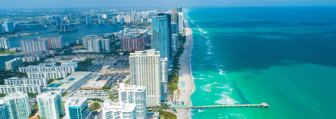 Noah Jigsaw Puzzle Aerial view of the beach at Sunny Isles. Miami. Florida. USA panorama 1000 pieces