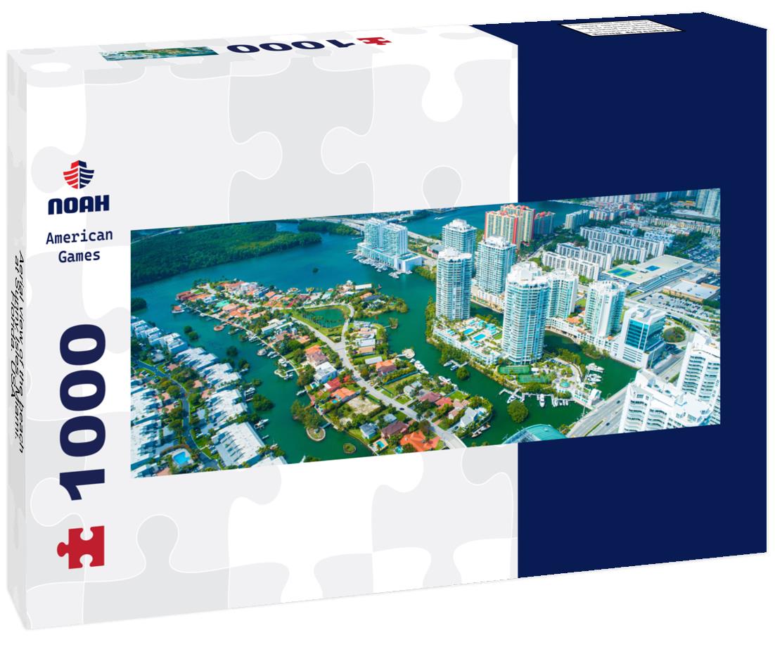 Noah Jigsaw Puzzle Aerial view of the beach at Sunny Isles. Miami. Florida. USA panorama 1000 pieces