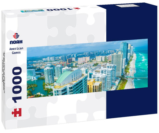 Noah Jigsaw Puzzle Aerial view of the beach at Sunny Isles. Miami. Florida. USA panorama 1000 pieces