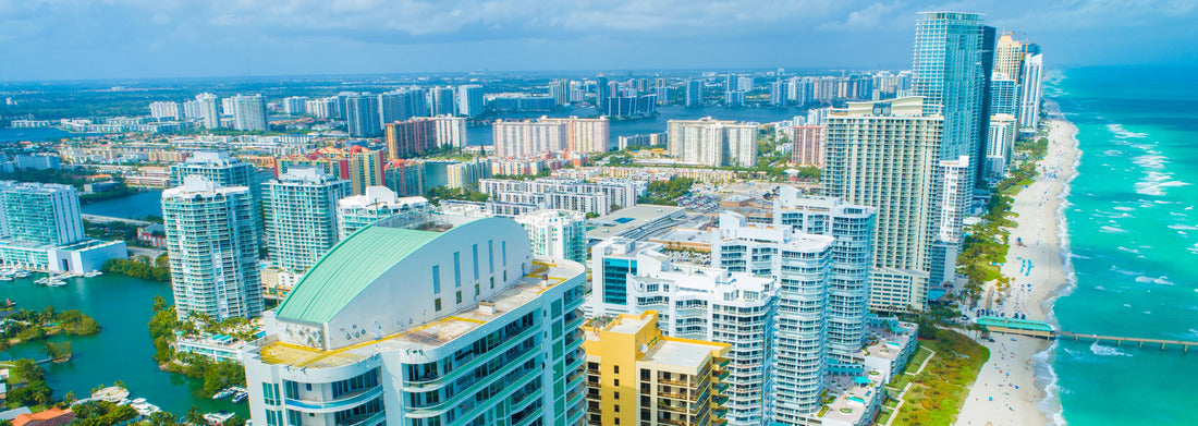 Noah Jigsaw Puzzle Aerial view of the beach at Sunny Isles. Miami. Florida. USA panorama 1000 pieces