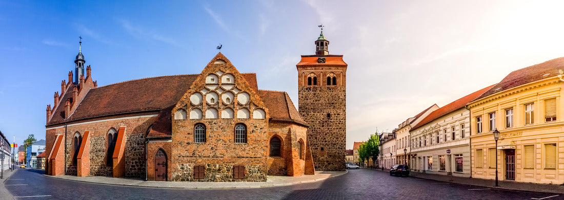 Noah Jigsaw Puzzle Market tower and church, Luckenwalde, Germany panorama 1000 pieces