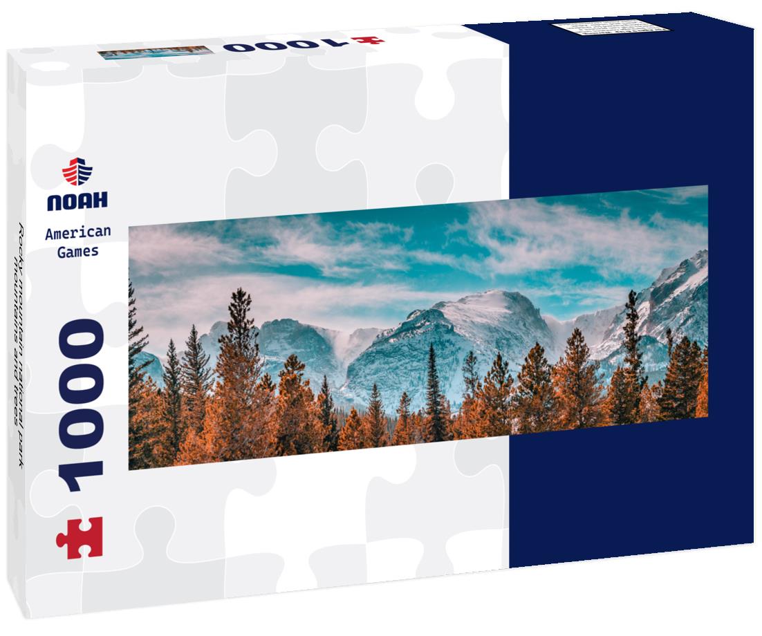 Noah Jigsaw Puzzle Rocky mountain national park mountains and trees panorama 1000 pieces