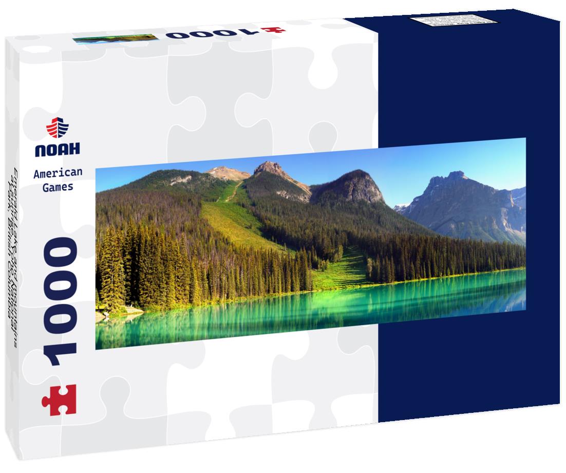 Noah Jigsaw Puzzle Emerald Lake and mountains at sunrise, Yoho National Park, British Columbia, Canada panorama 1000 pieces