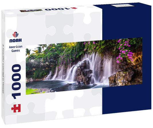 Noah Jigsaw Puzzle A beautiful waterfall in Hawaii panorama 1000 pieces