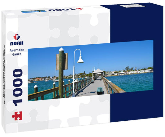 Noah Jigsaw Puzzle Bradenton Beach Historic Pier on Anna Maria Island, Florida panorama 1000 pieces