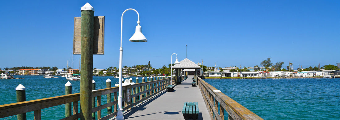 Noah Jigsaw Puzzle Bradenton Beach Historic Pier on Anna Maria Island, Florida panorama 1000 pieces