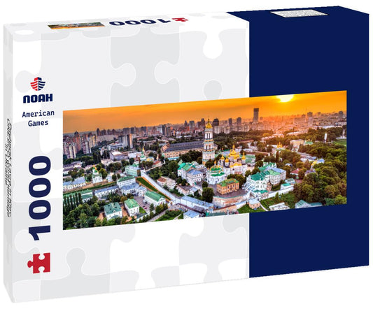 Noah Jigsaw Puzzle Pechersk Lavra in Kiev. UNESCO world heritage in Ukraine panorama 1000 pieces