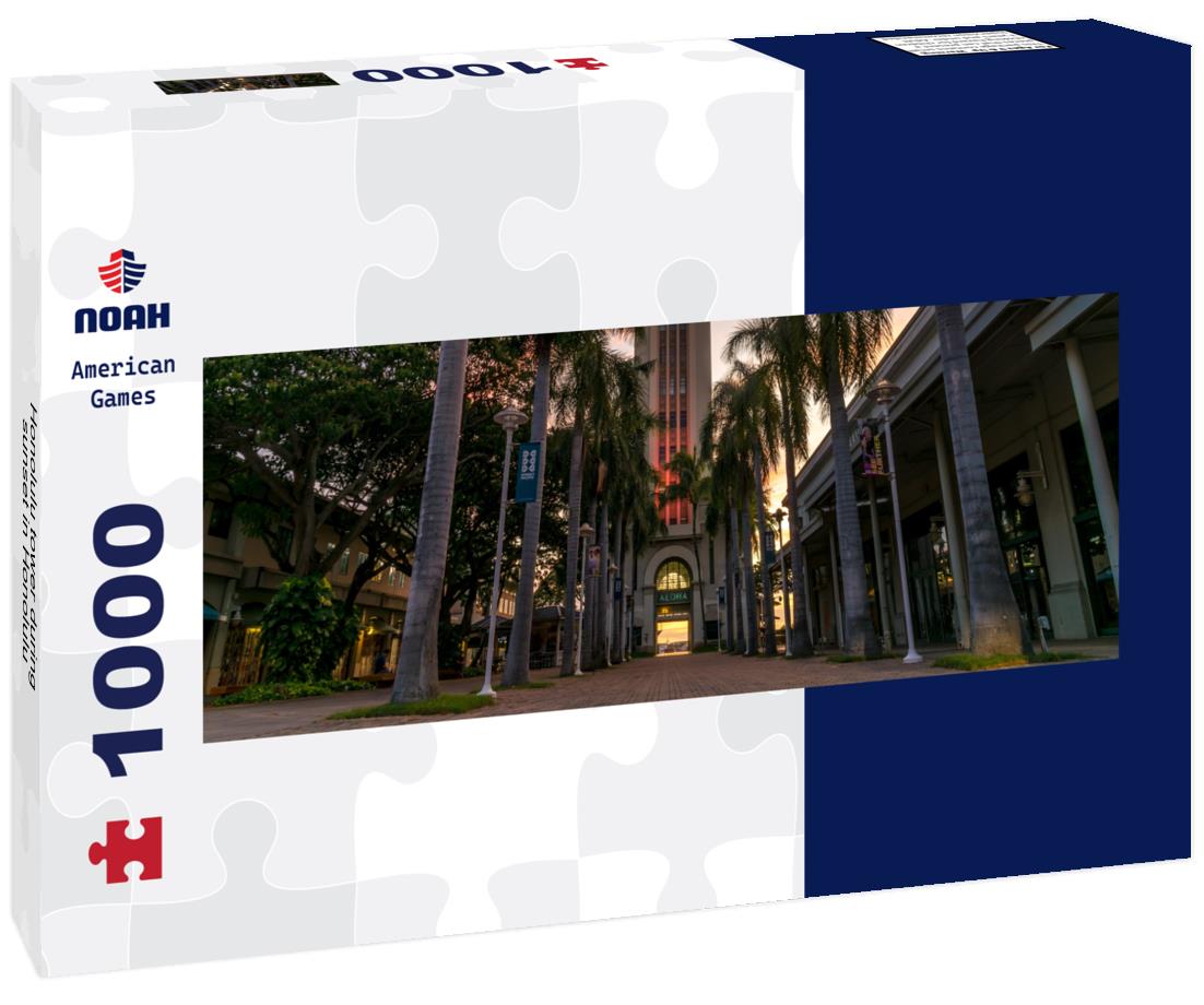 Noah Jigsaw Puzzle Honolulu tower during sunset in Honolulu panorama 1000 pieces